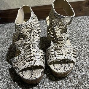 Snake Print Women’s Wedge